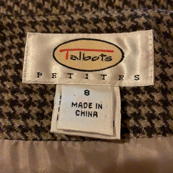 Vintage 90s Talbots Plaid Houndstooth Mini Skirt - Picture 15 of 15